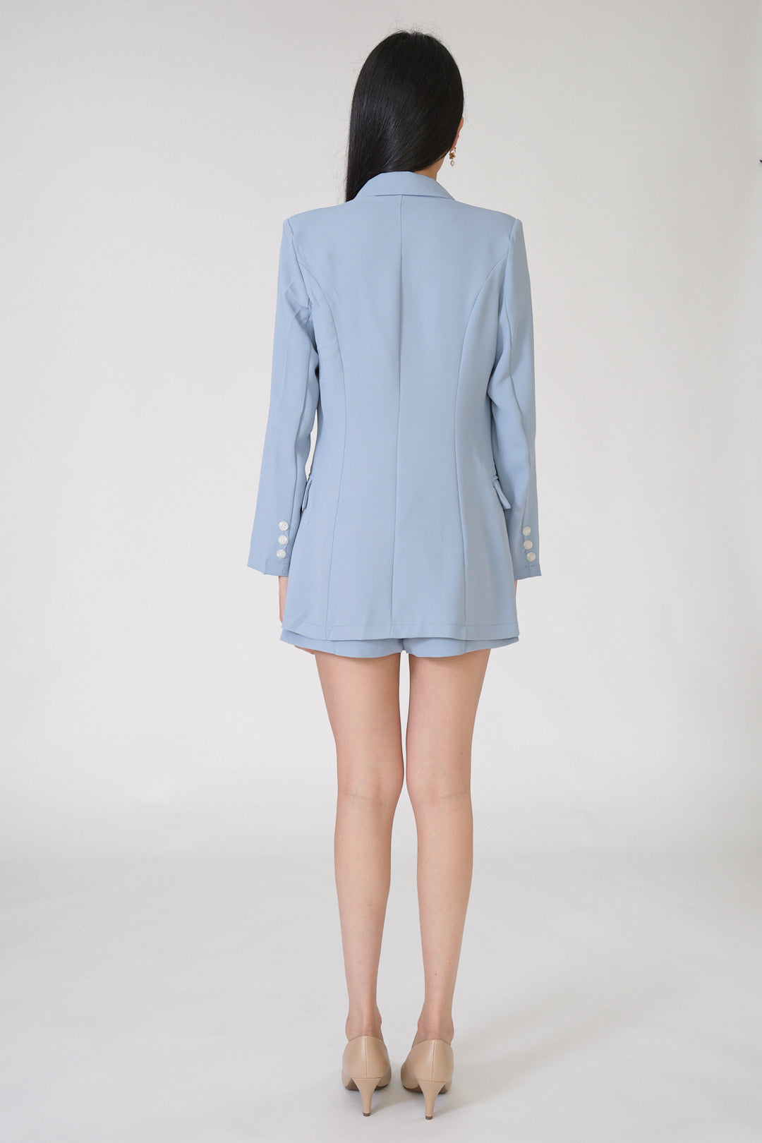 Chixxie Sydney Two-Piece Blazer Set (Blue)