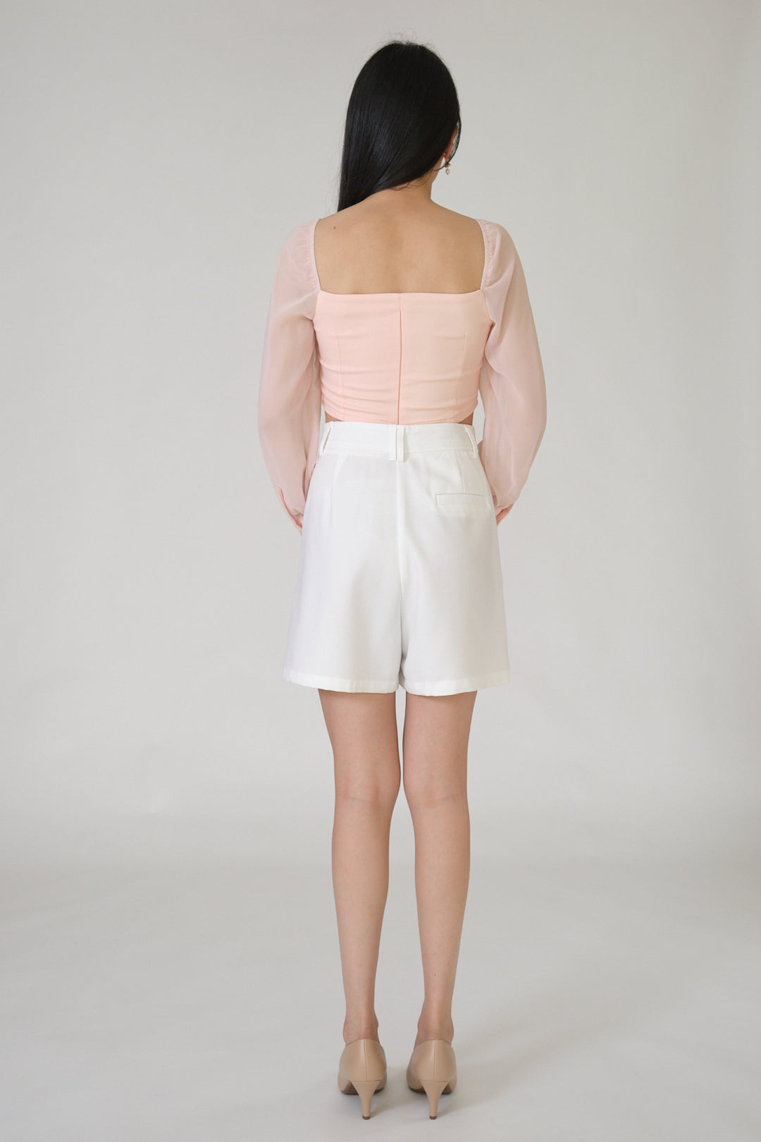 Chixxie Natasha Long Sleeve Crop Top (Pink)