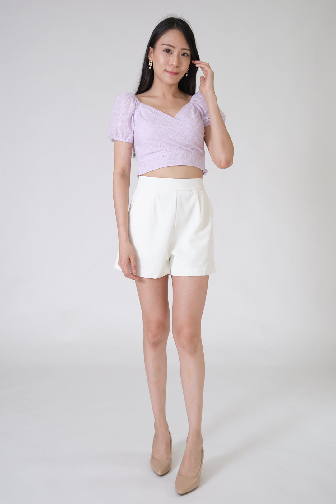 Chixxie Rebecca Lace Top (Lilac)