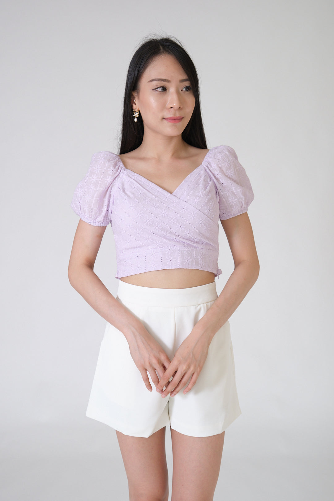 Chixxie Rebecca Lace Top (Lilac)