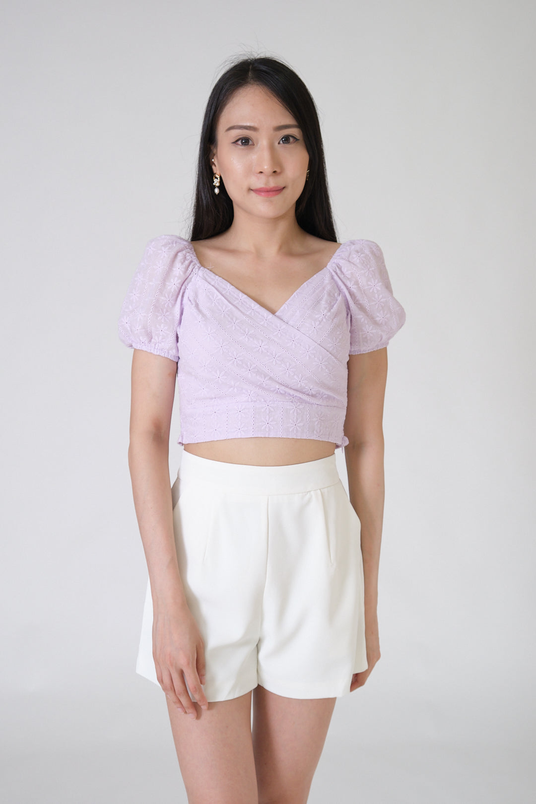 Chixxie Rebecca Lace Top (Lilac)