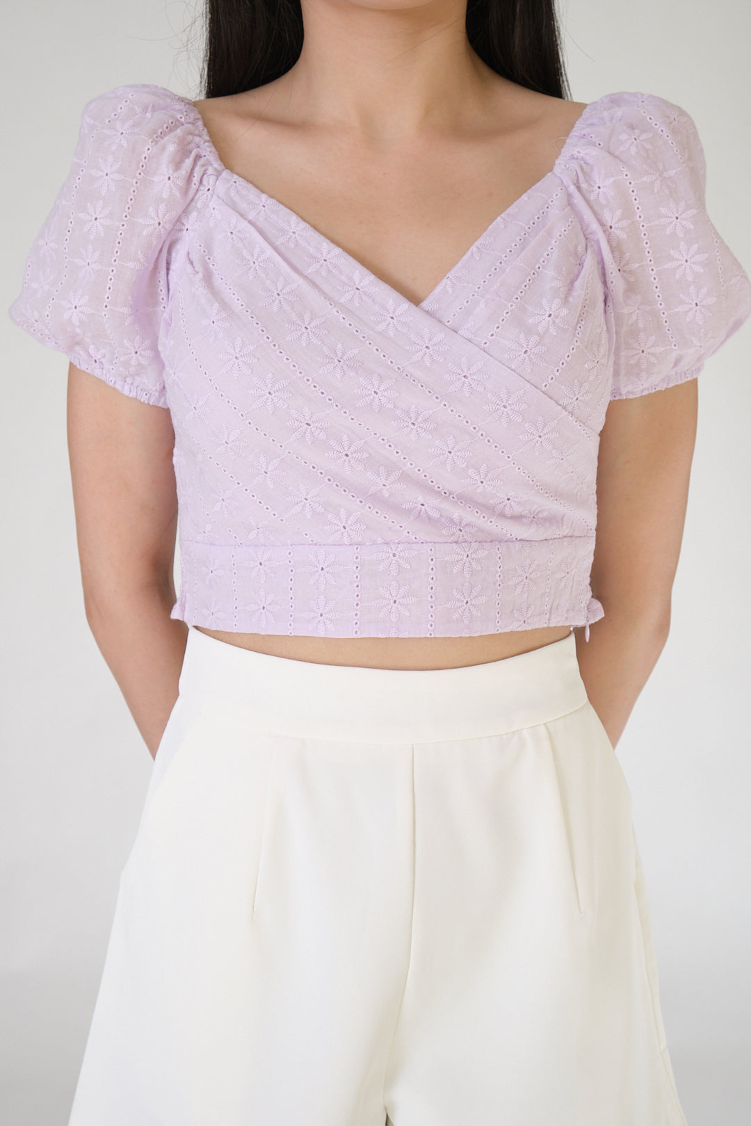 Chixxie Rebecca Lace Top (Lilac)