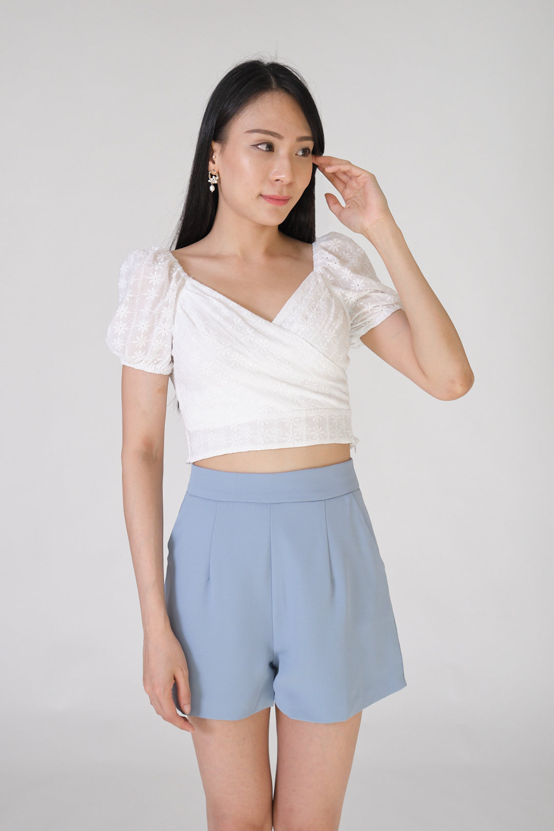 Chixxie Rebecca Lace Top (White)