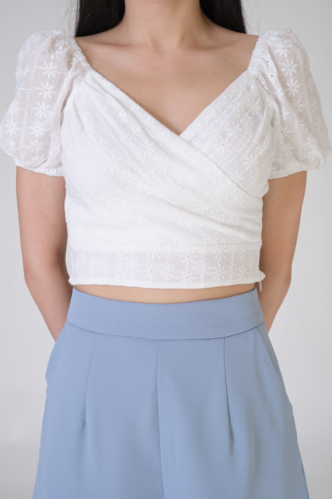 Chixxie Rebecca Lace Top (White)