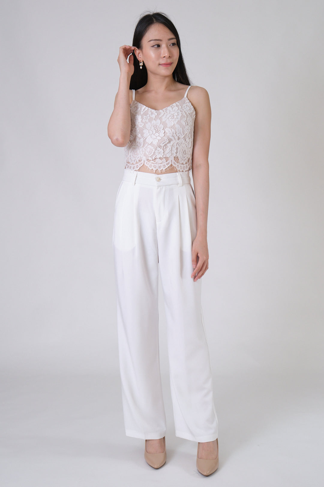 Chixxie Melissa Long Pants (White)