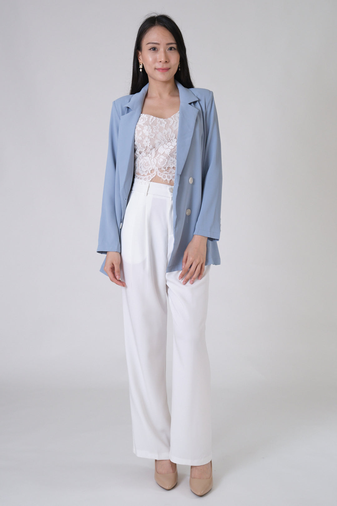 Chixxie Melissa Long Pants (White)