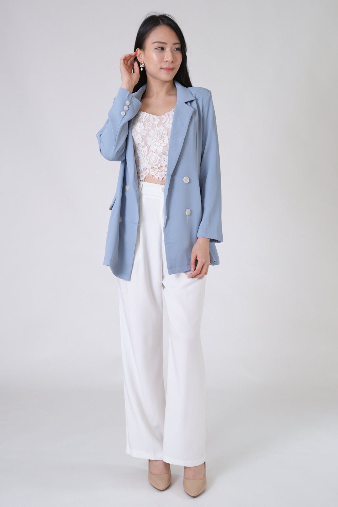 Chixxie Melissa Long Pants (White)