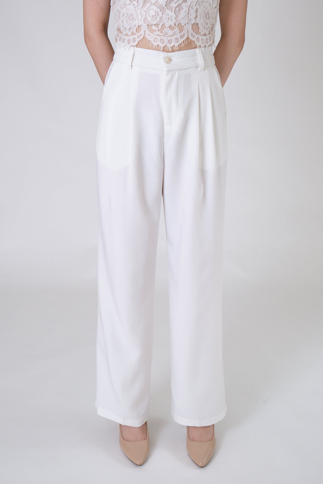 Chixxie Melissa Long Pants (White)