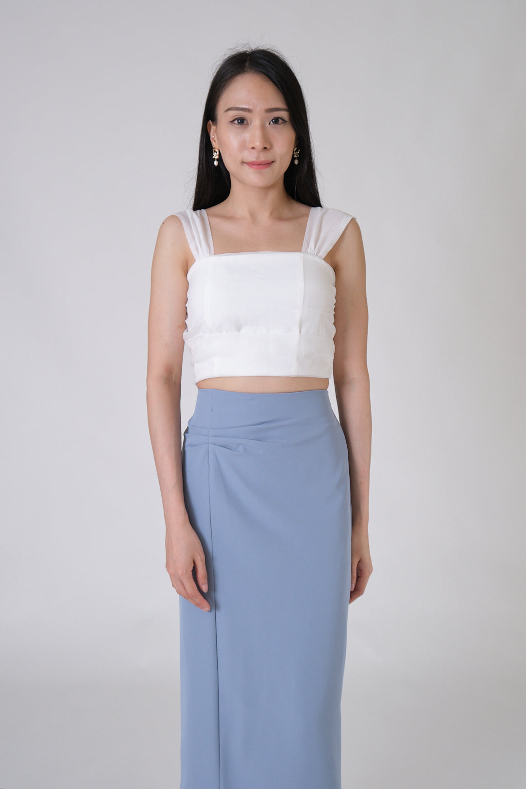 Chixxie Cheryl Midi Skirt (Blue)