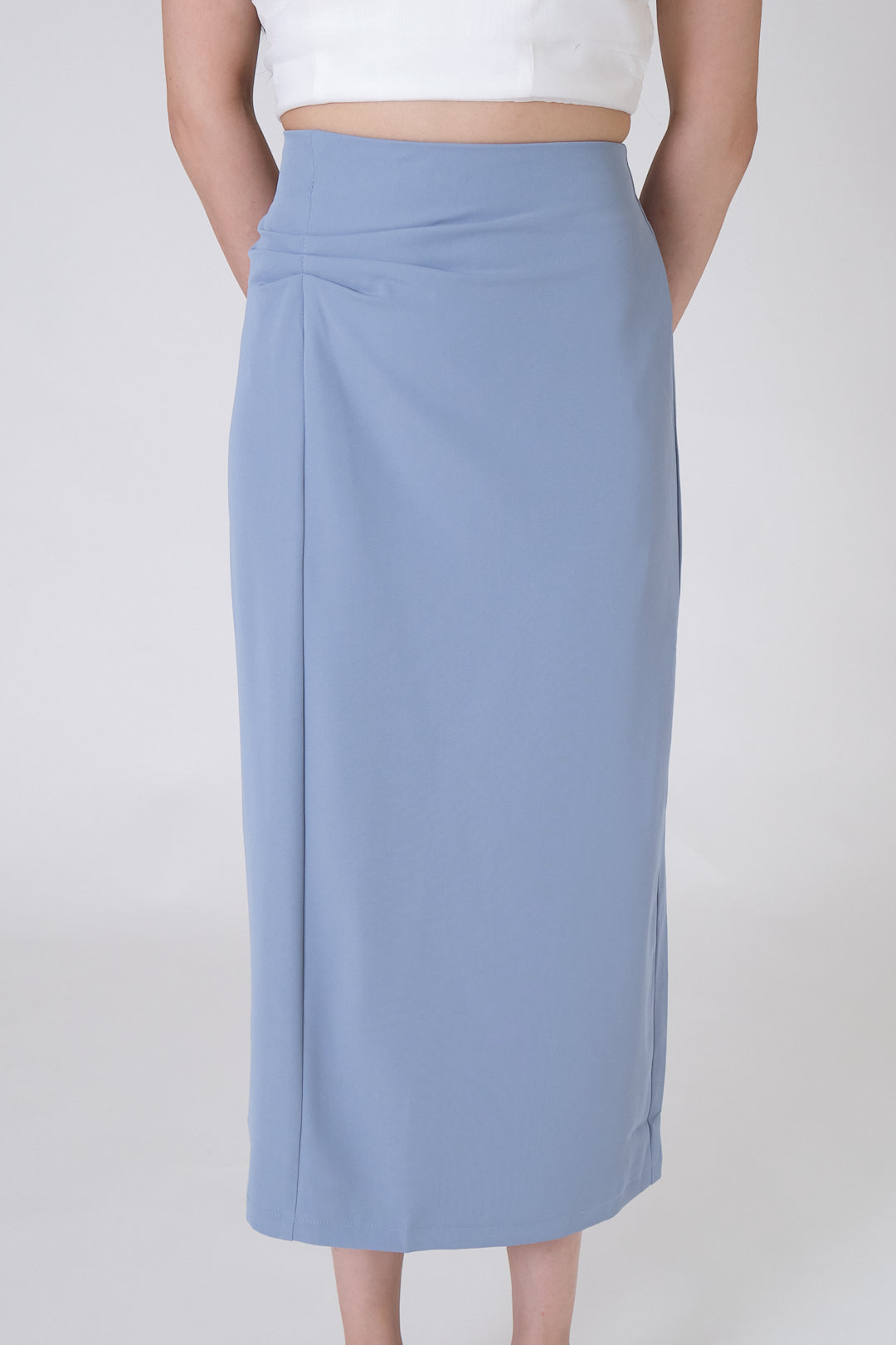 Chixxie Cheryl Midi Skirt (Blue)