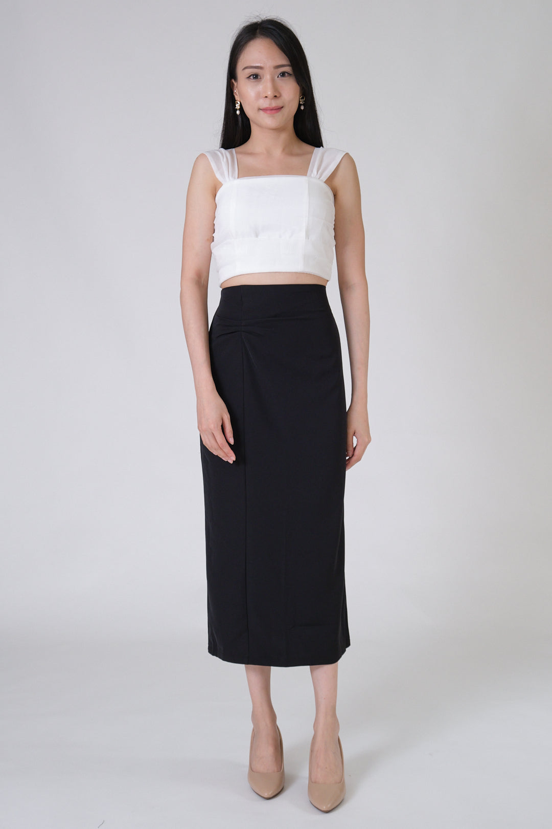 Chixxie Cheryl Midi Skirt (Black)