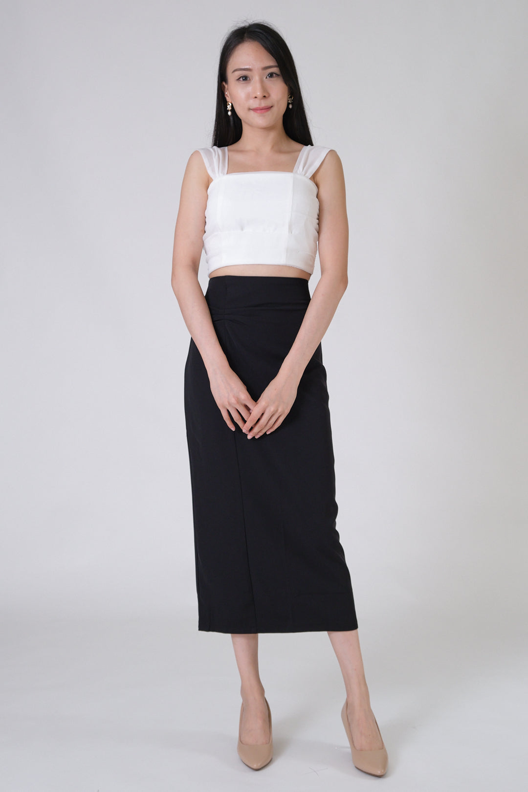 Chixxie Cheryl Midi Skirt (Black)