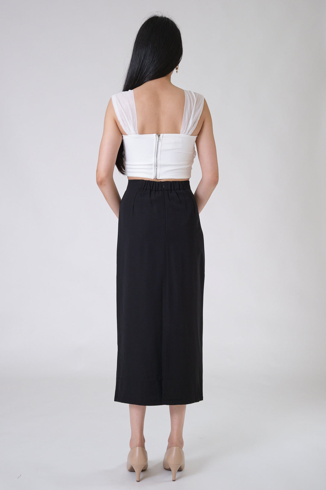 Chixxie Cheryl Midi Skirt (Black)