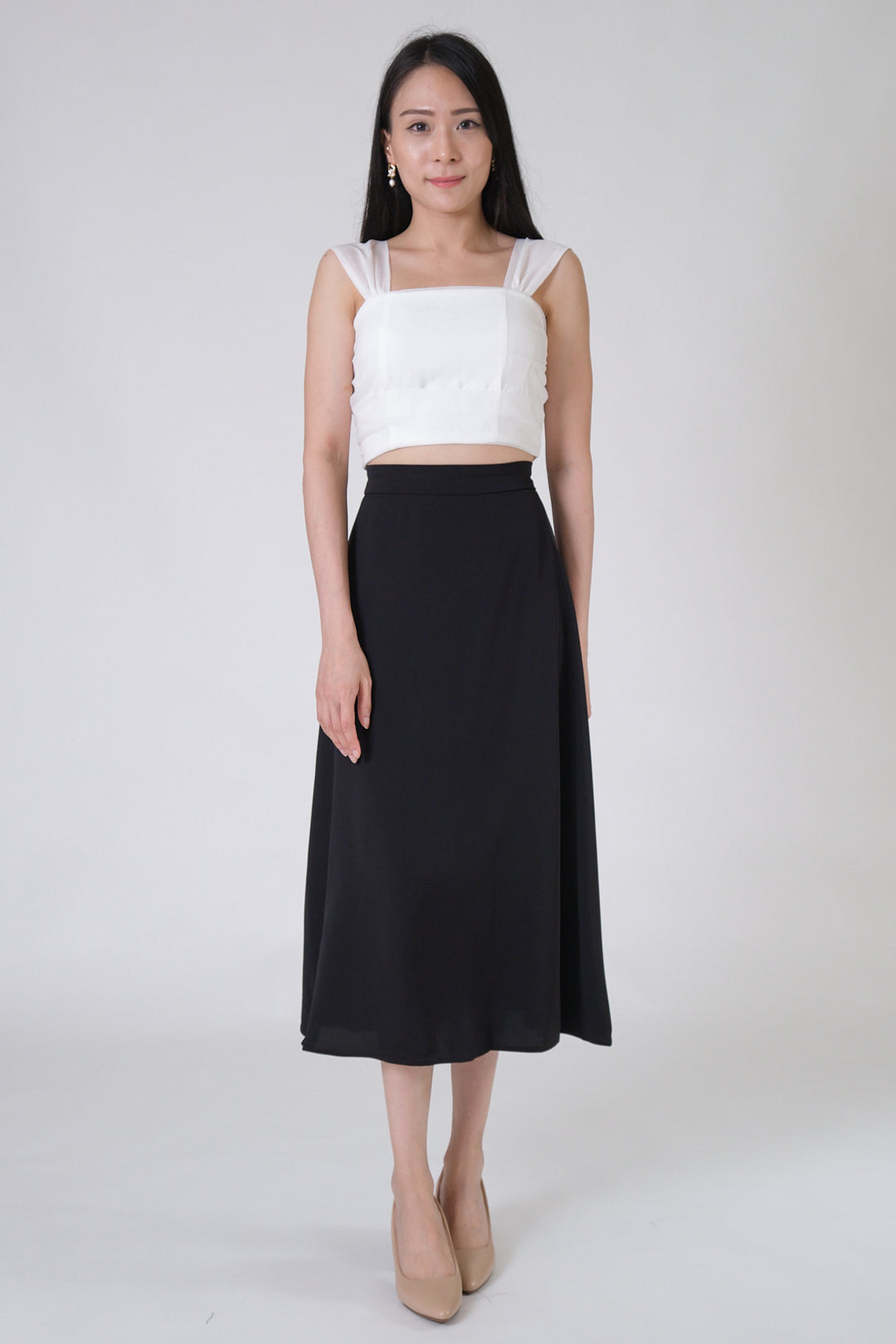 Chixxie Adeline Flare Skirt (Black)