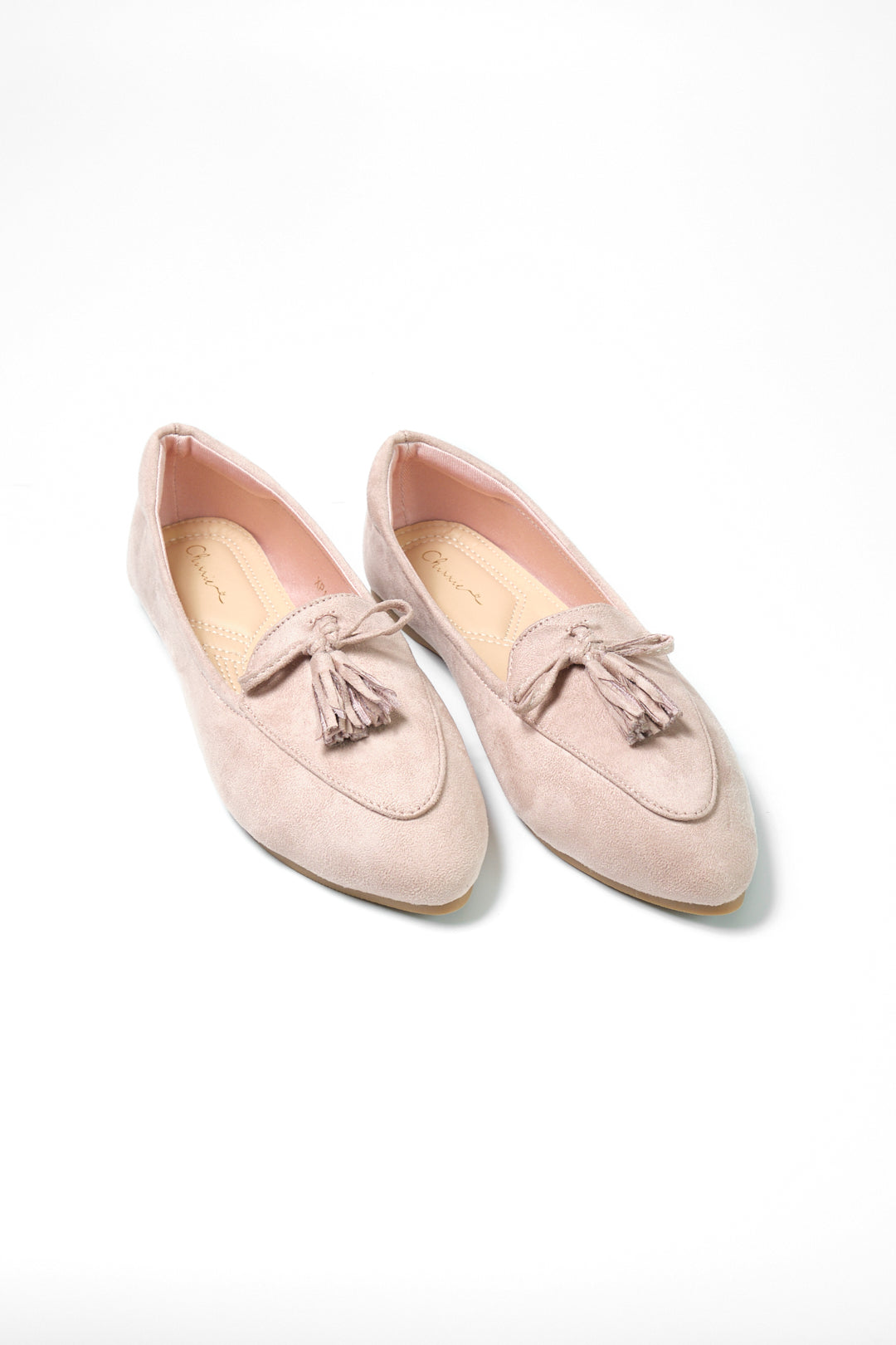 Chixxie XP14 Suede Tassle Pointed Toe Flats