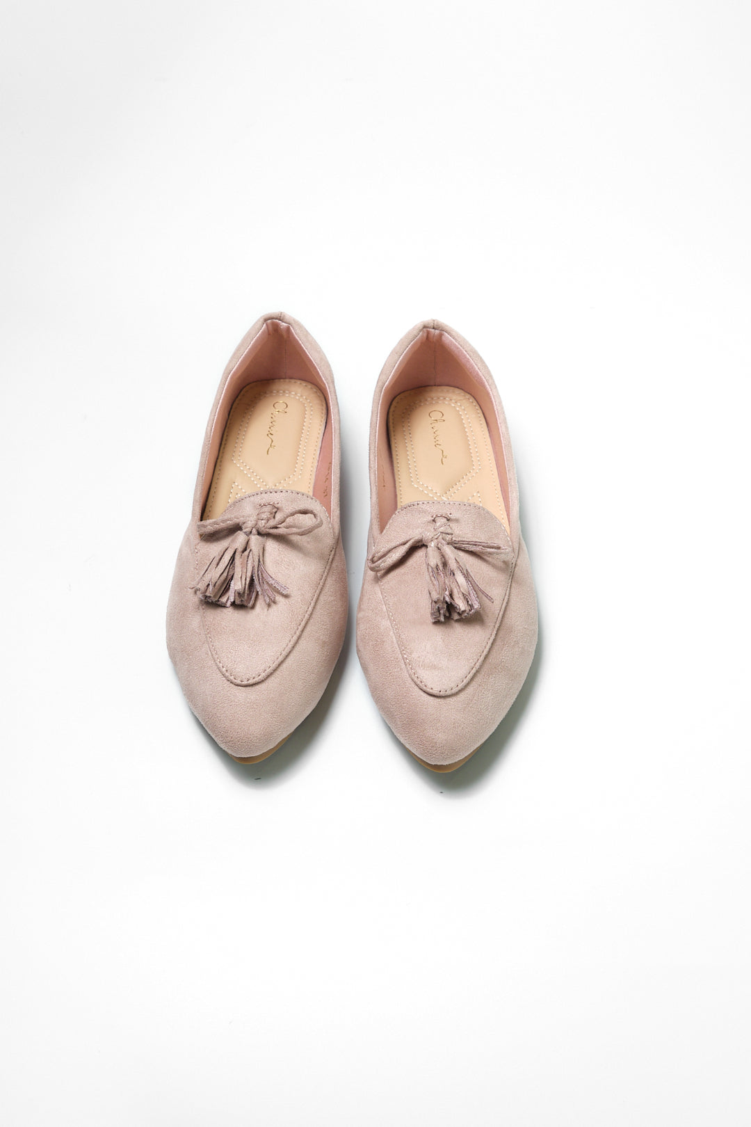 Chixxie XP14 Suede Tassle Pointed Toe Flats