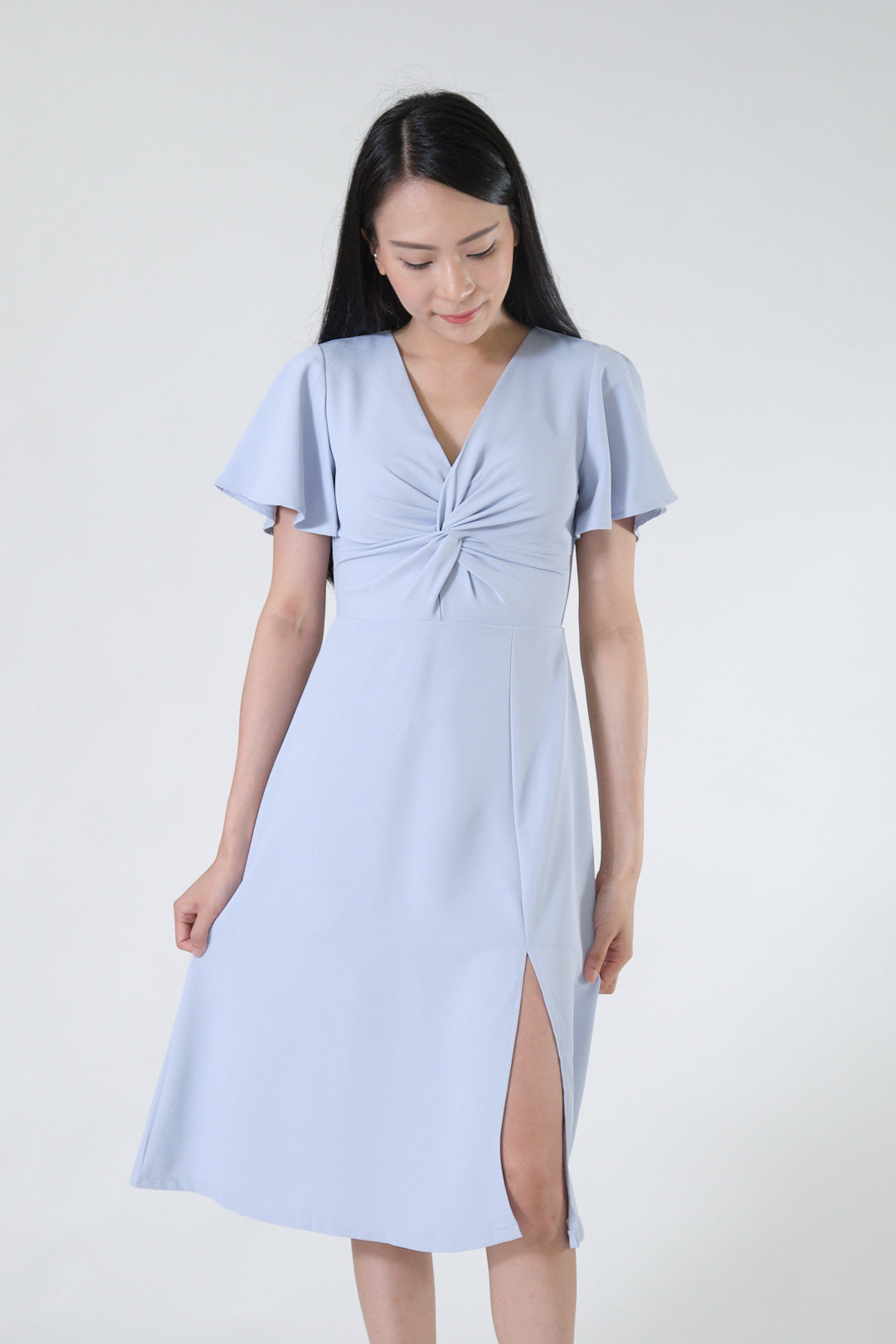 Chixxie Audrey Midi Dress (Blue)