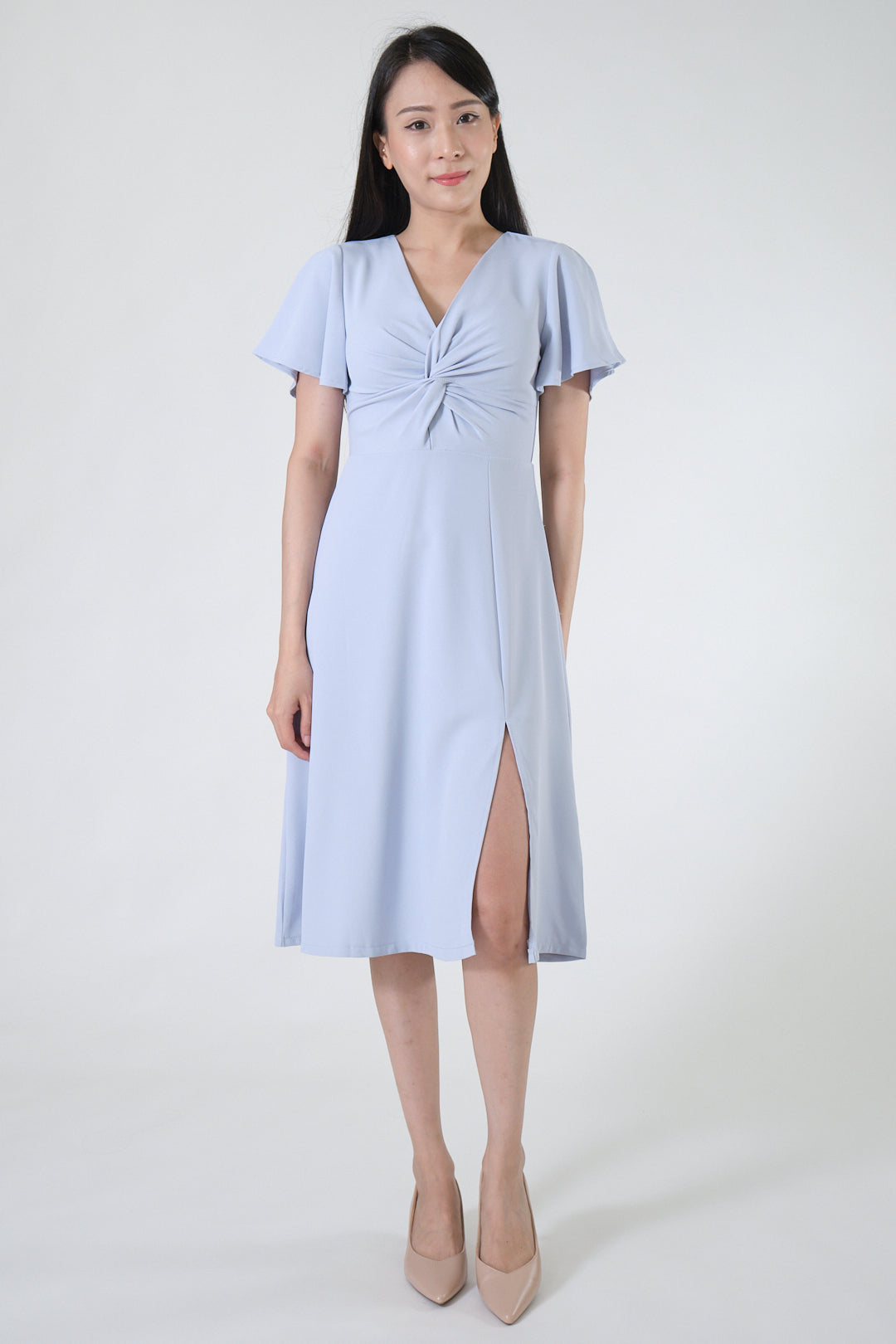Chixxie Audrey Midi Dress (Blue)