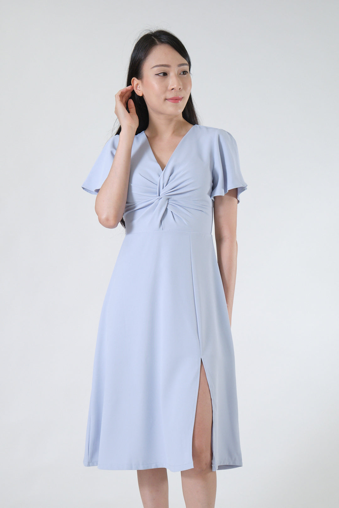 Chixxie Audrey Midi Dress (Blue)
