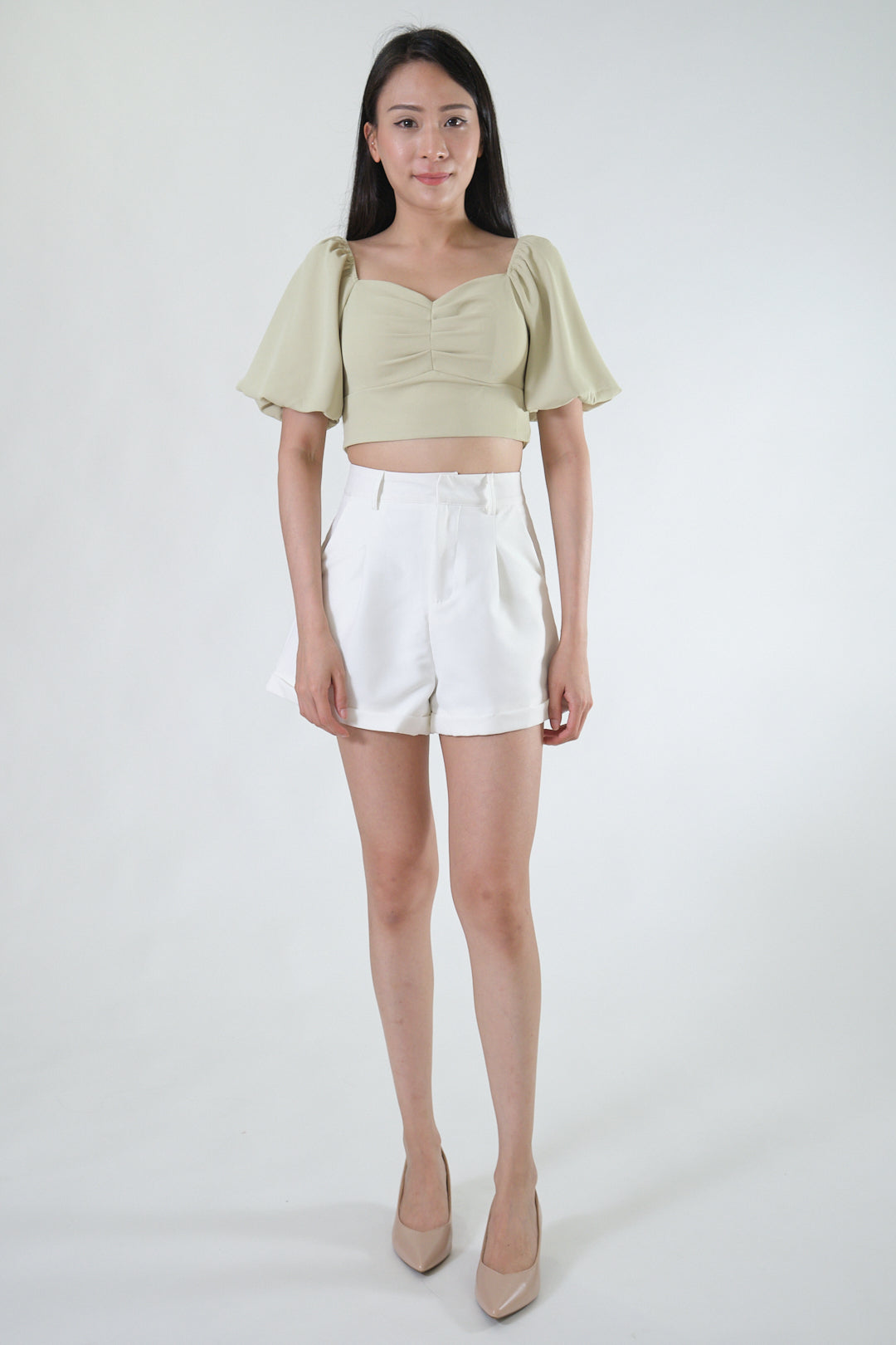 Chixxie Destiny Crop Top (Sage)