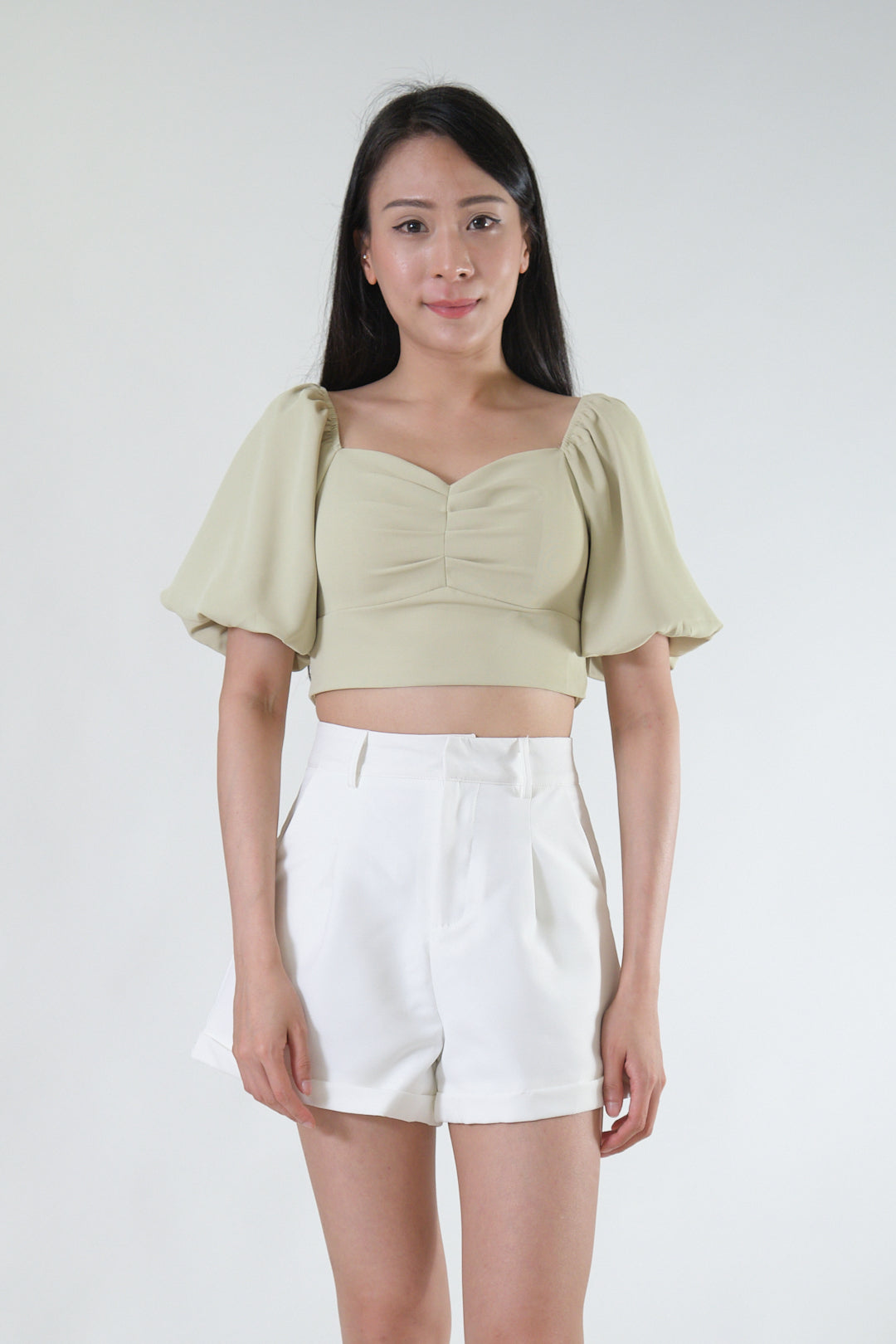 Chixxie Destiny Crop Top (Sage)