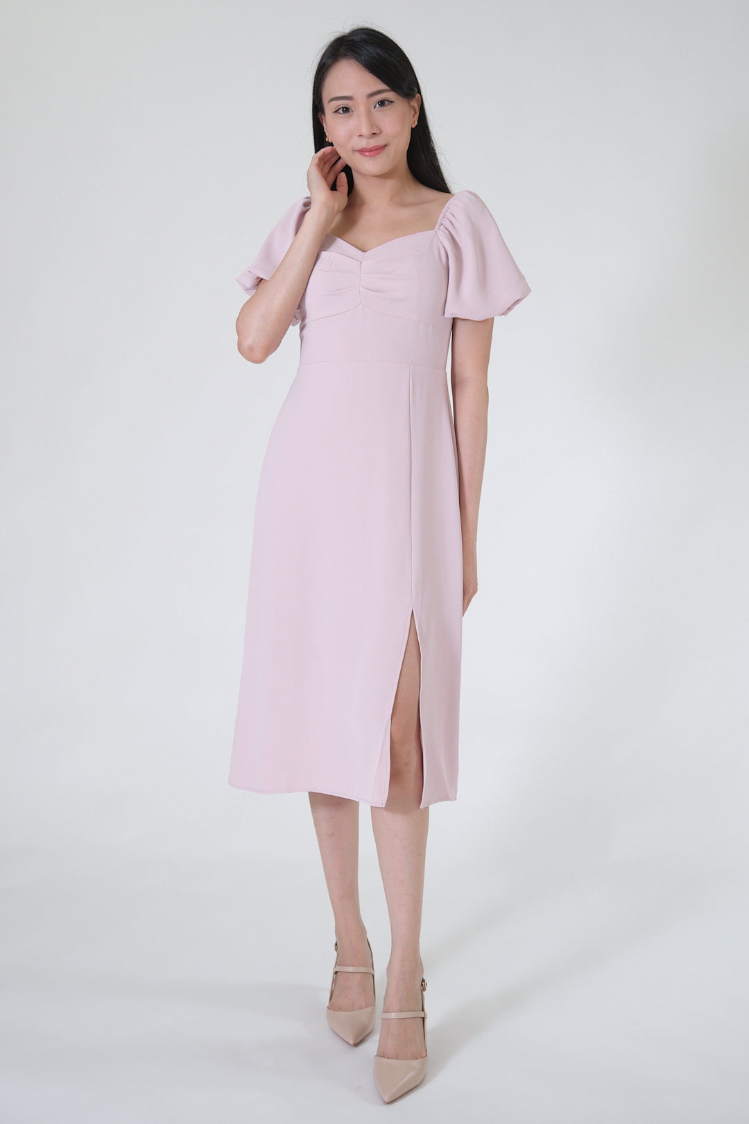 Chixxie Jovane Midi Dress (Pink)