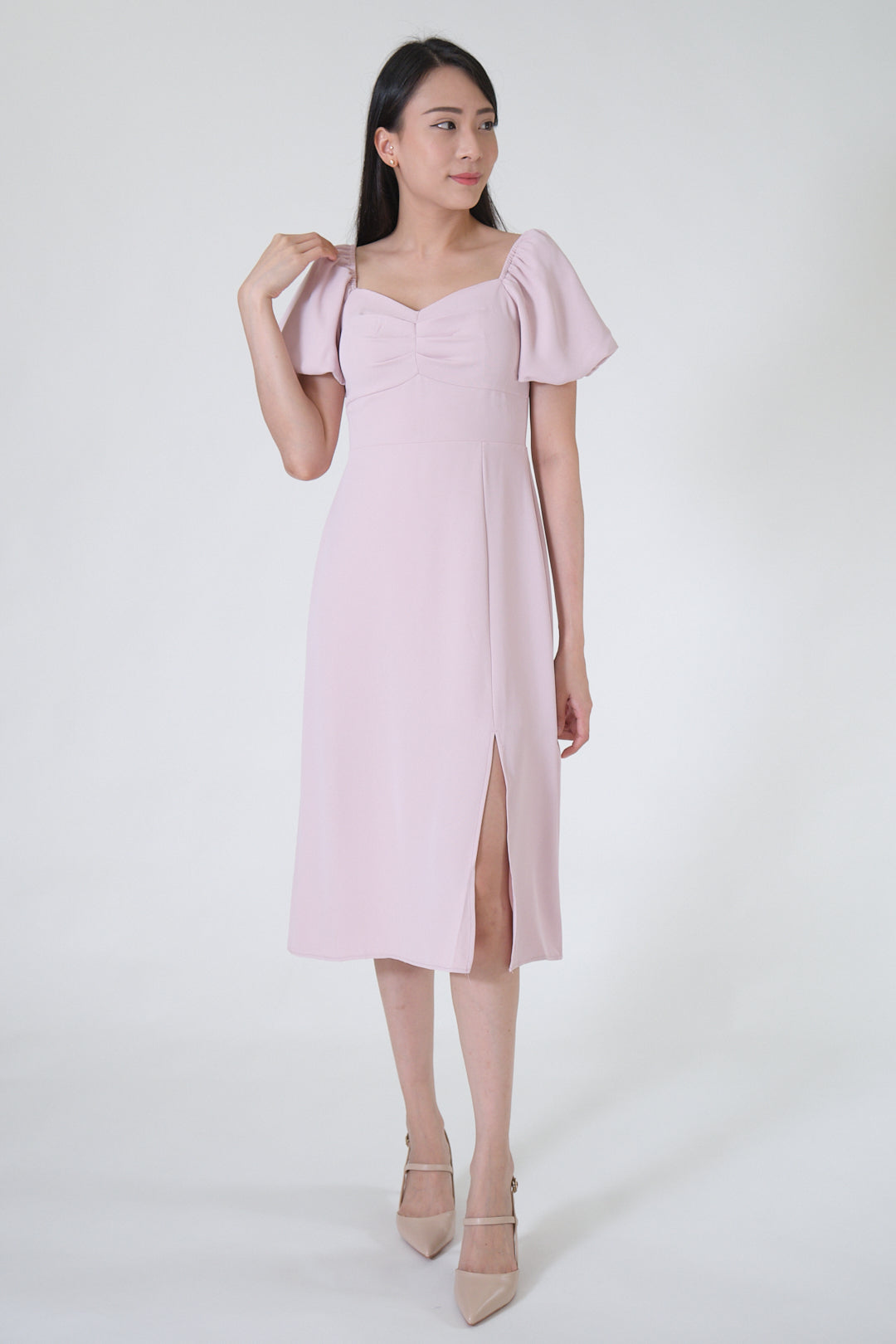 Chixxie Jovane Midi Dress (Pink)