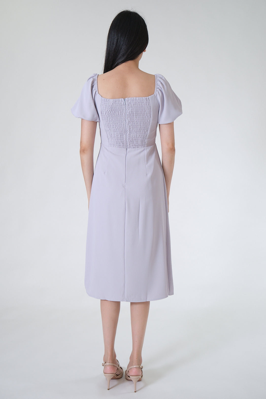 Chixxie Jovane Midi Dress (Purple Grey)