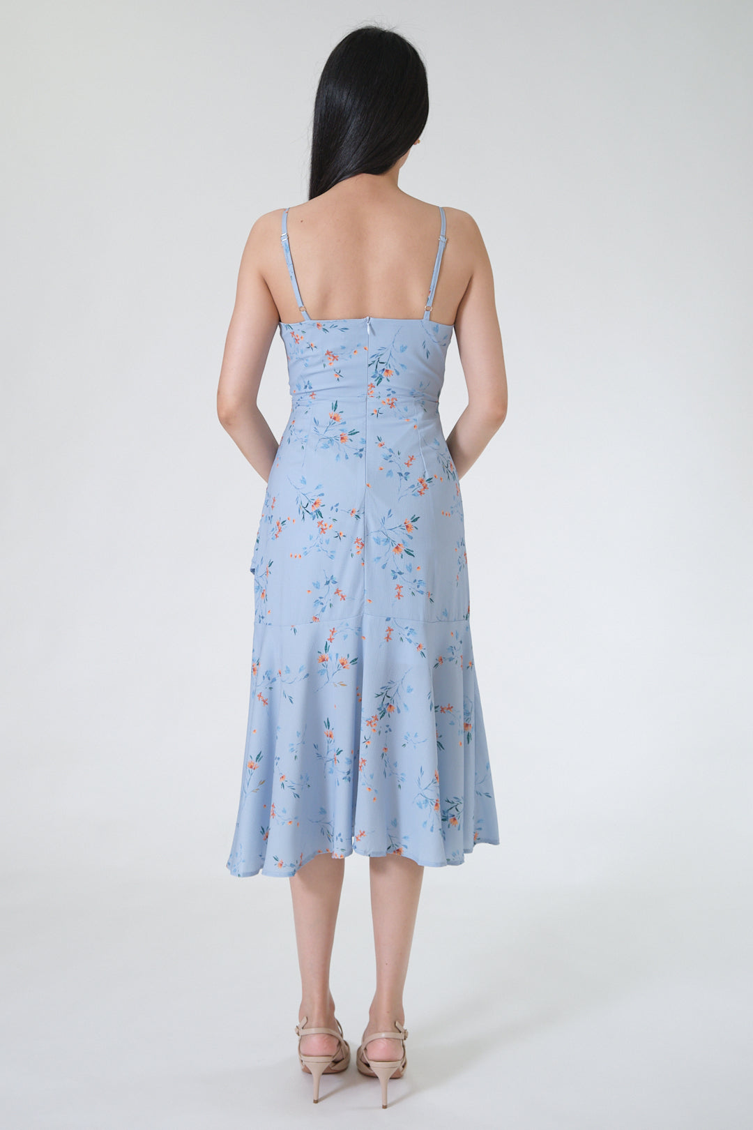 Chixxie Florence Floral Dress (Blue)