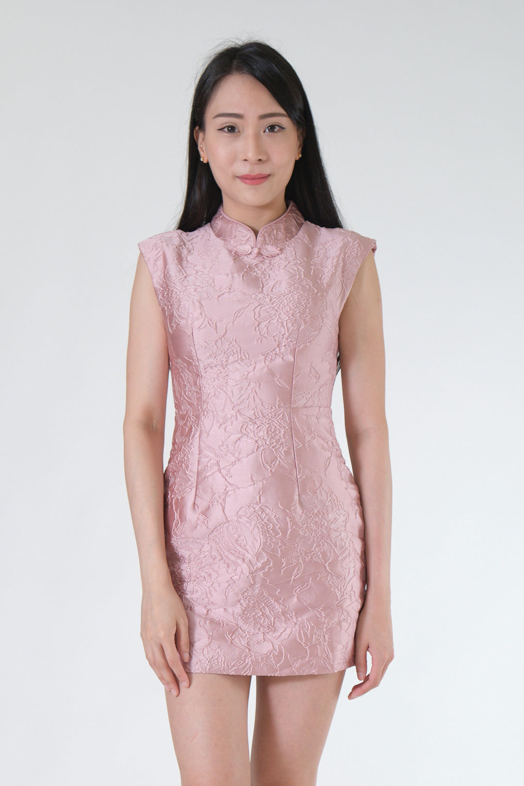 Chixxie Peony Cheongsam Playsuit (Pink)