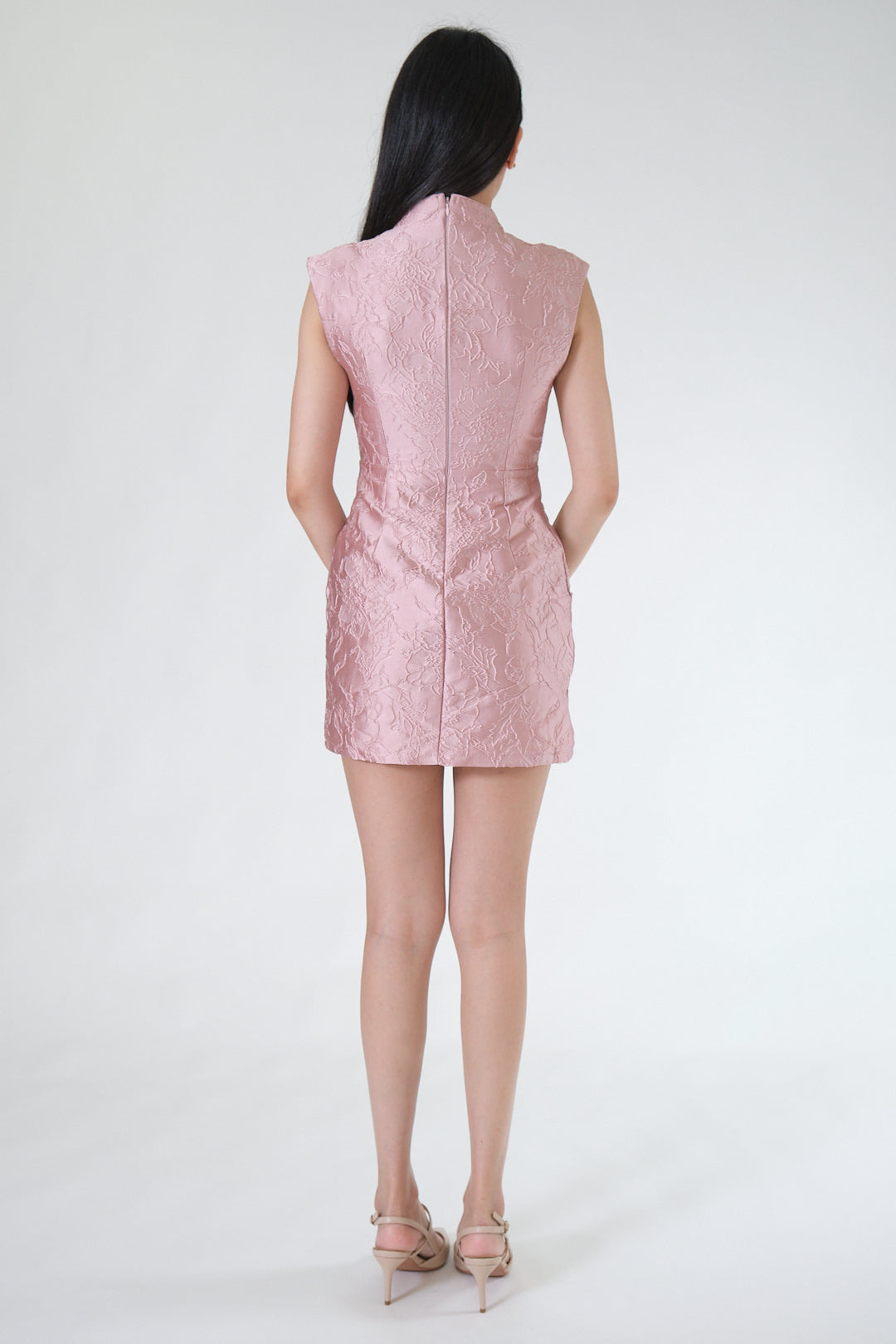 Chixxie Peony Cheongsam Playsuit (Pink)