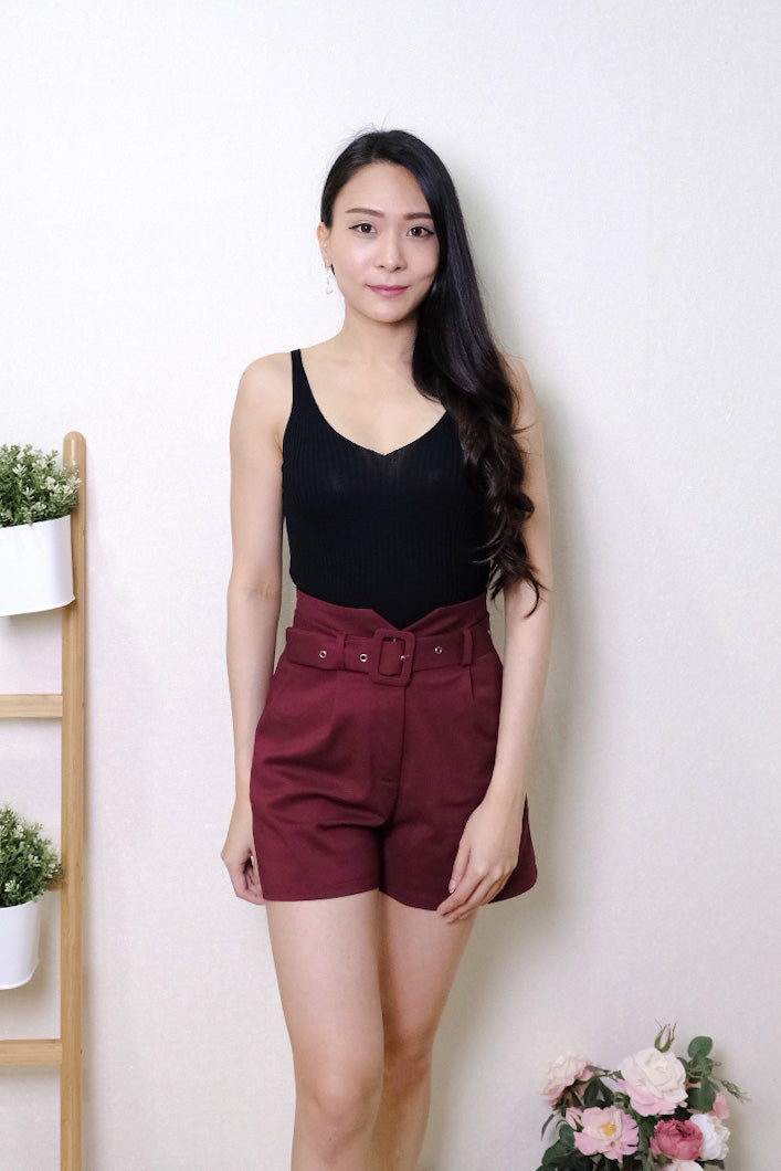Chixxie Haisley Shorts (Maroon)