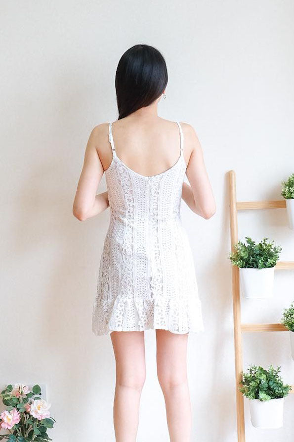 Chixxie Abby Lace Dress (White)