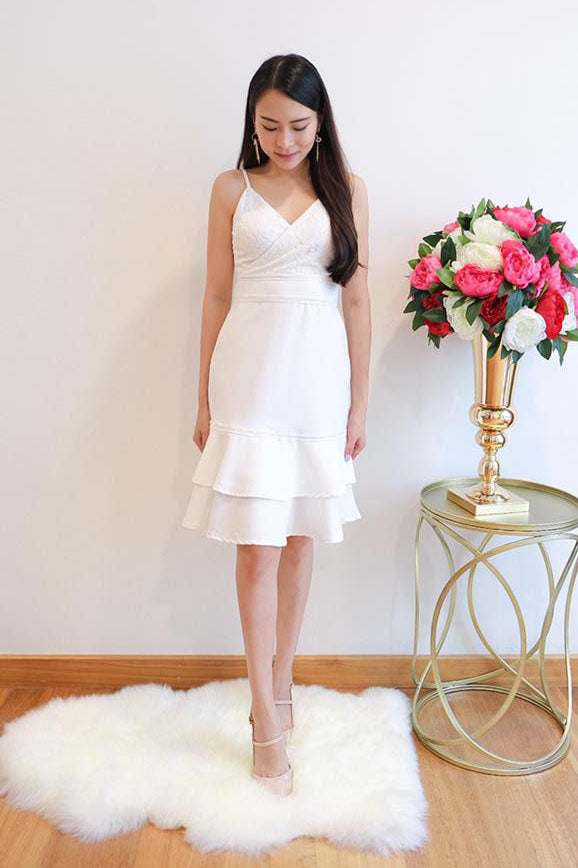 Chixxie Becca Dress (White)
