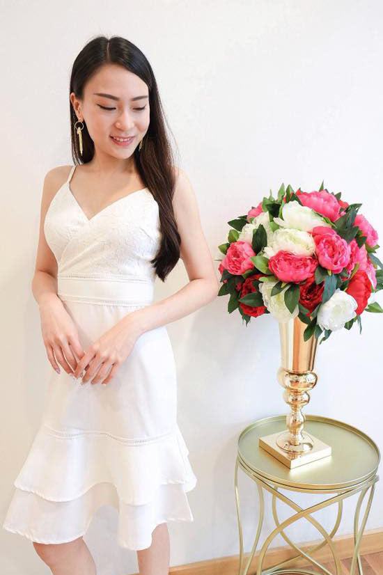 Chixxie Becca Dress (White)