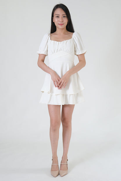 Chixxie Ivy Short Dress (White)