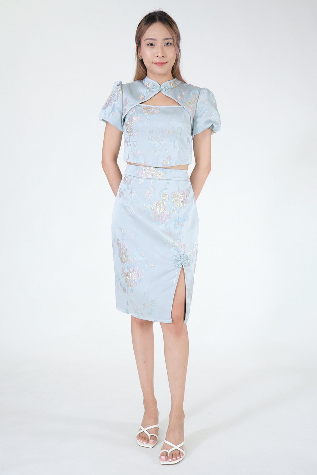 Chixxie Capri Two-Piece Cheongsam Set