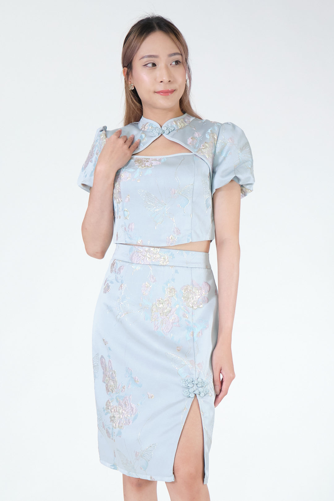 Chixxie Capri Two-Piece Cheongsam Set