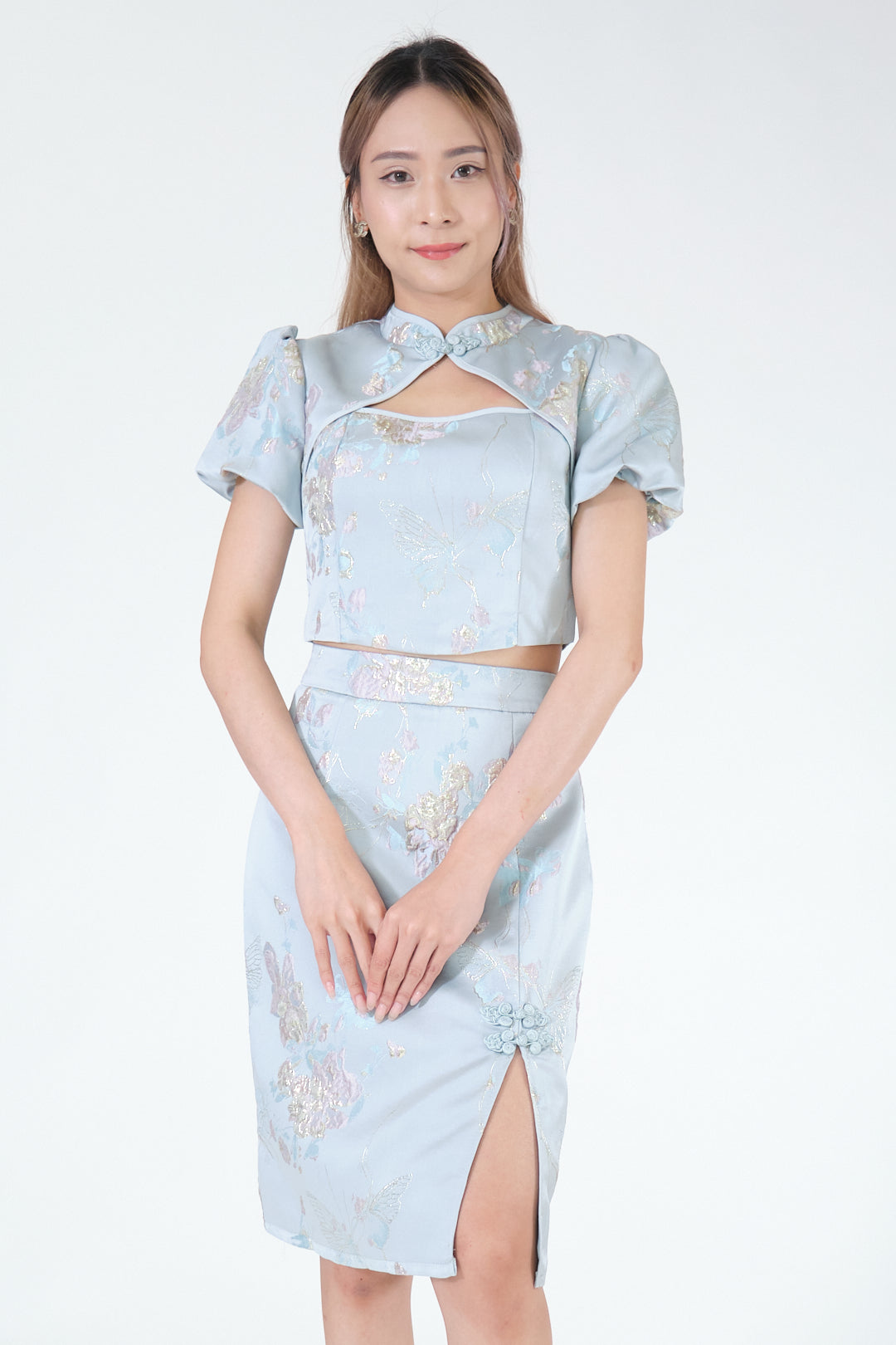 Chixxie Capri Two-Piece Cheongsam Set