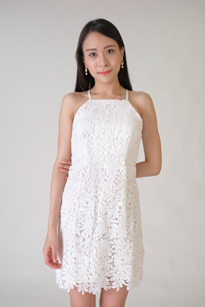 Chixxie Clara Lace Dress (White)