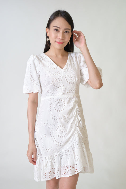 Chixxie Justice Lace Dress (White)