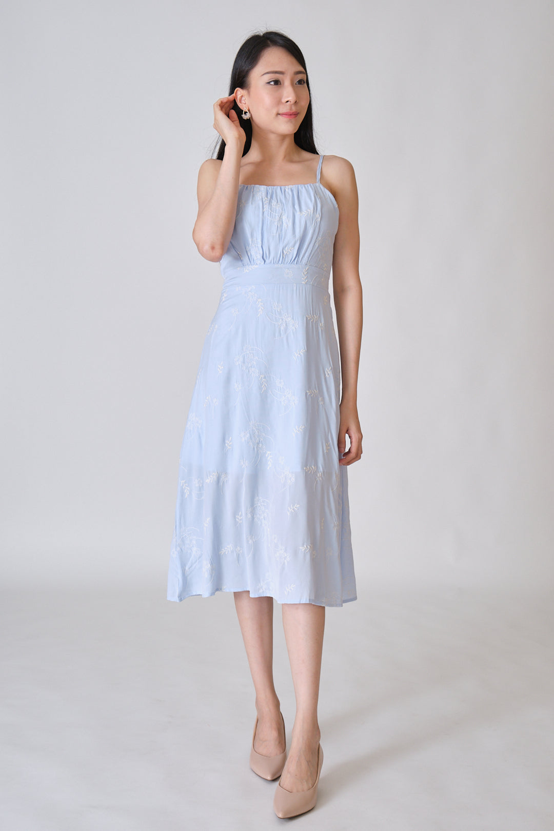 Chixxie Simone Midi Dress (Blue)