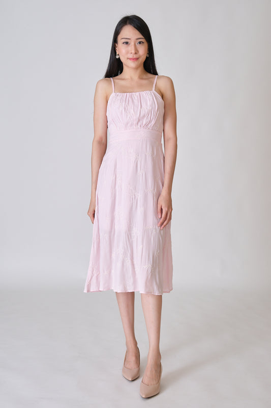 Chixxie Simone Midi Dress (Pink)