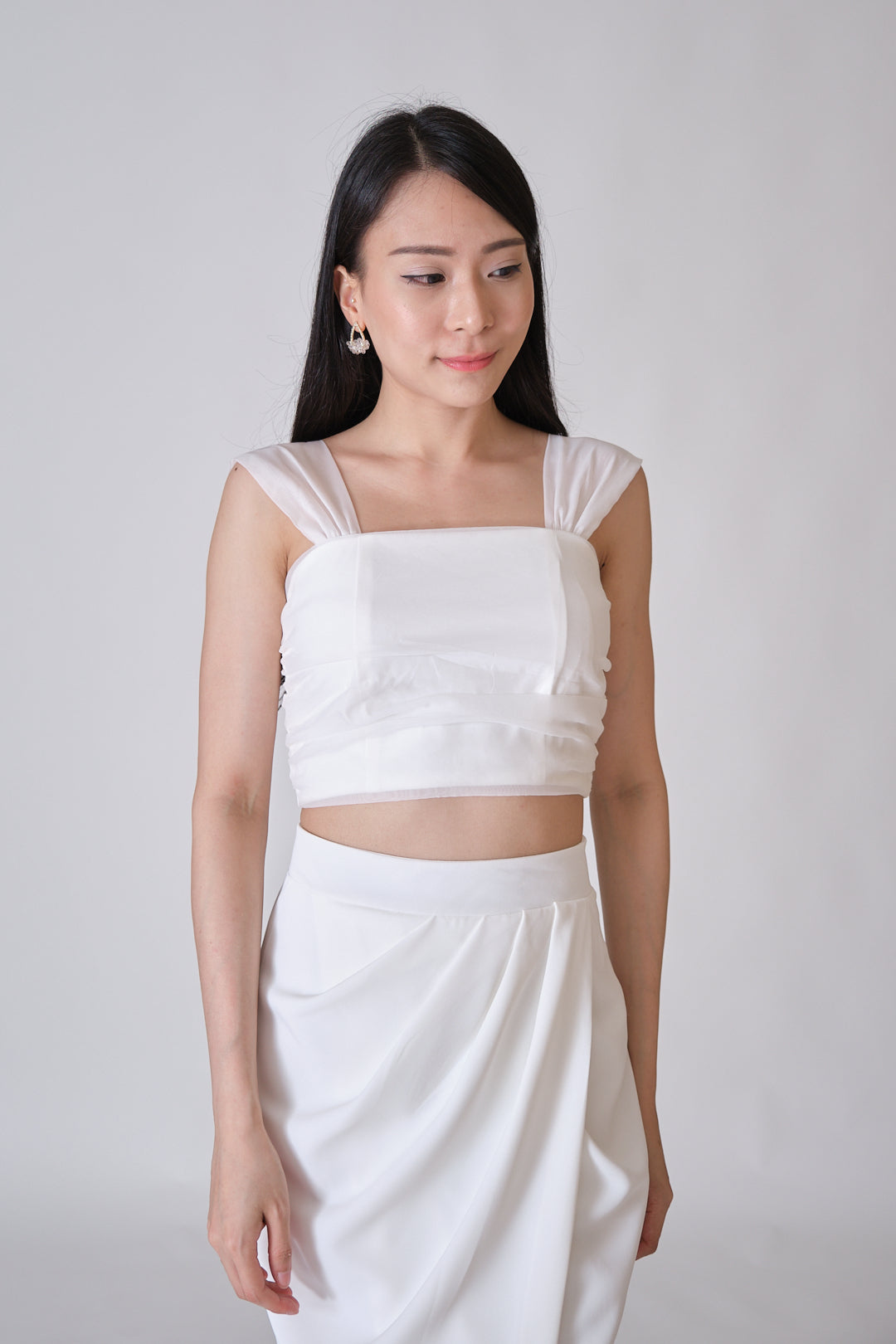 Chixxie Eva Crop Top (White)