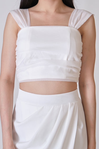 Chixxie Eva Crop Top (White)