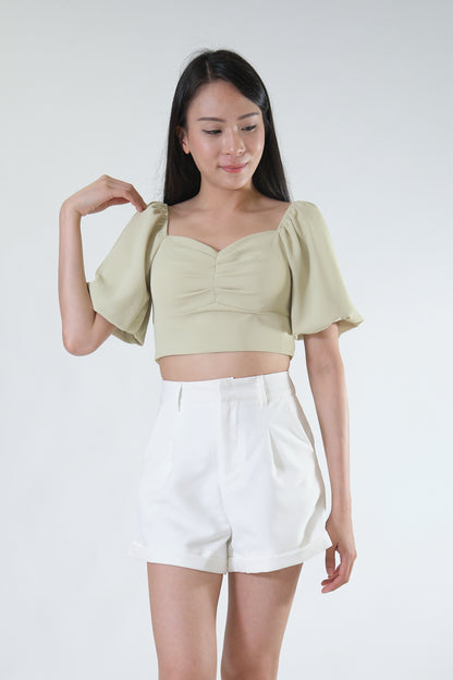 Chixxie Destiny Crop Top (Sage)