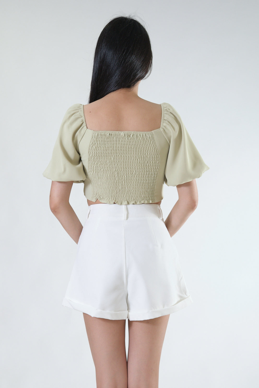 Chixxie Destiny Crop Top (Sage)